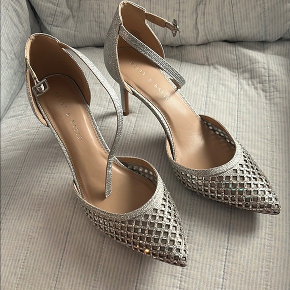 Kelly & Katie Shoes - Elegant Silver Heels by Kelly & Katie